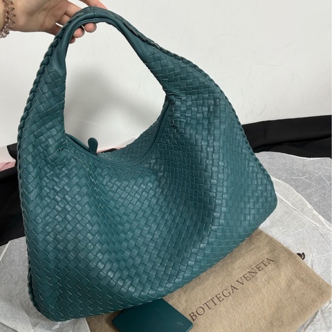 💚bv 綠松石孔雀藍中號和尚 單肩包💙