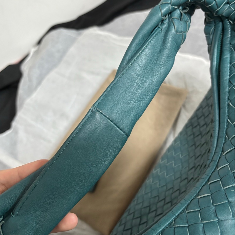 💚bv 綠松石孔雀藍中號和尚 單肩包💙-2