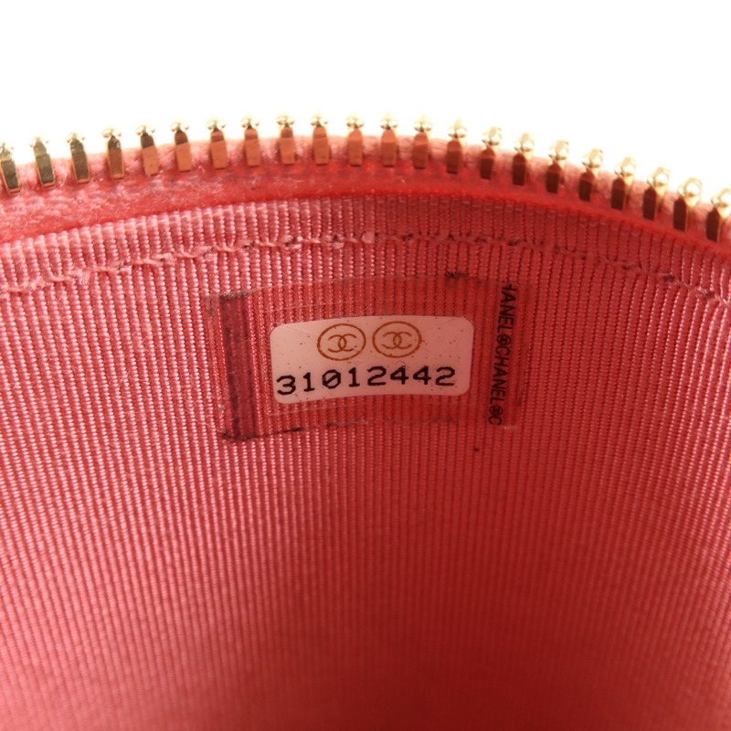 CHANEL 牛皮皮革Phone Bag金扣鏈帶肩背袋-11