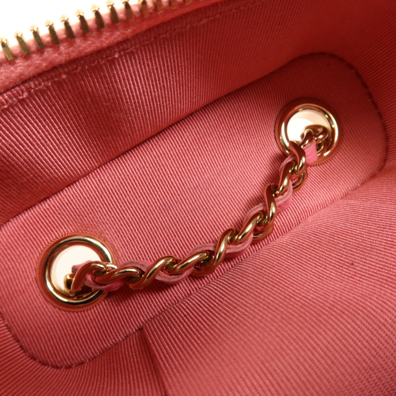 CHANEL 牛皮皮革Phone Bag金扣鏈帶肩背袋-13