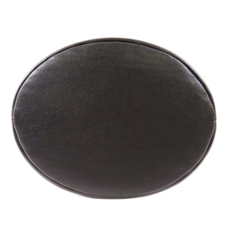 CHANEL 牛皮皮革Drawstring Bucket金扣鏈帶肩背袋-3