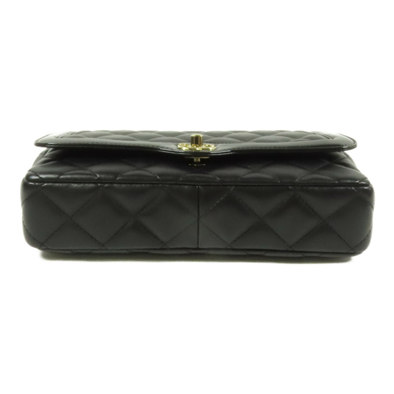 CHANEL 羊皮皮革Chain Shoulder Bag金扣肩背袋-3