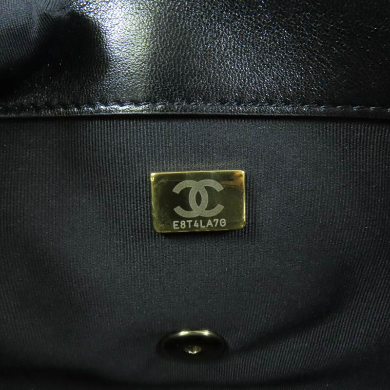 CHANEL 羊皮皮革Chain Shoulder Bag金扣肩背袋-9