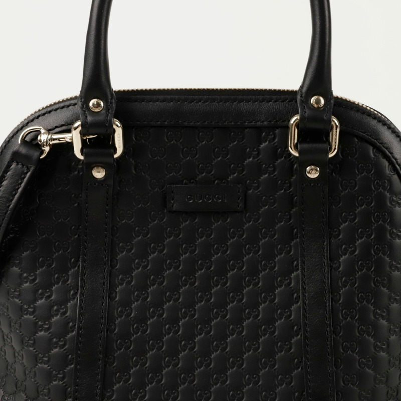 GUCCI 圓頂迷你手提單肩包 449654-1