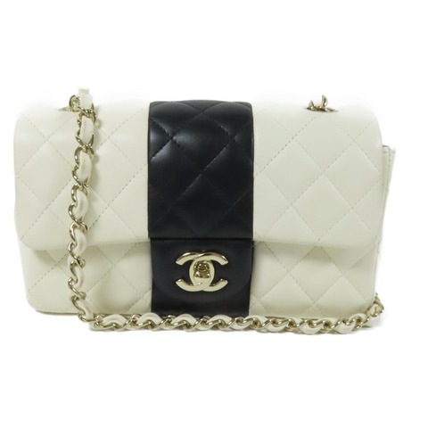 CHANEL 羊皮皮革Mini Classic 20金扣肩背袋