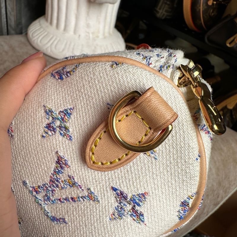 LV Speedy 白牛仔帆布收藏級Speedy20航海系列 ，單寧布单肩、斜挎包-7
