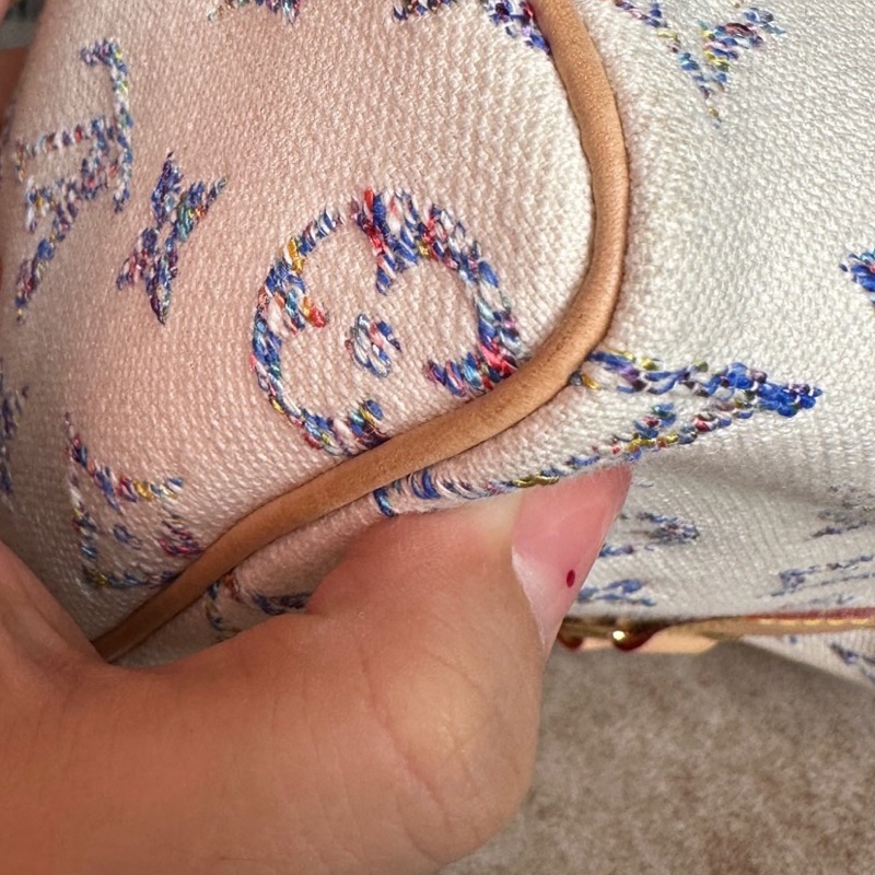 LV Speedy 白牛仔帆布收藏級Speedy20航海系列 ，單寧布单肩、斜挎包-12