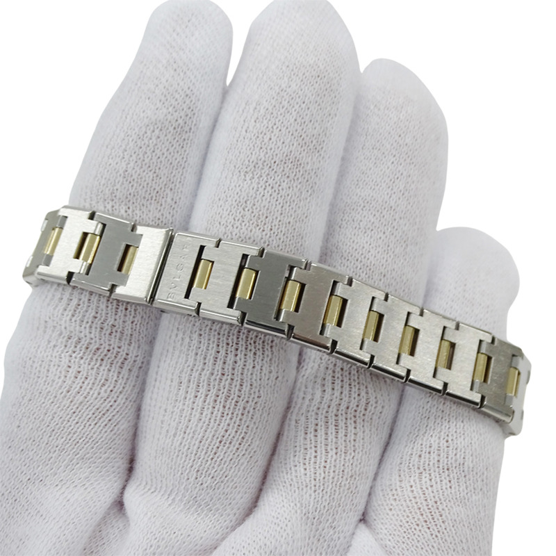 寶格麗女士腕錶，品牌：日期石英QZ不鏽鋼錶殼，金色和黃色BB23SG，拋光-4