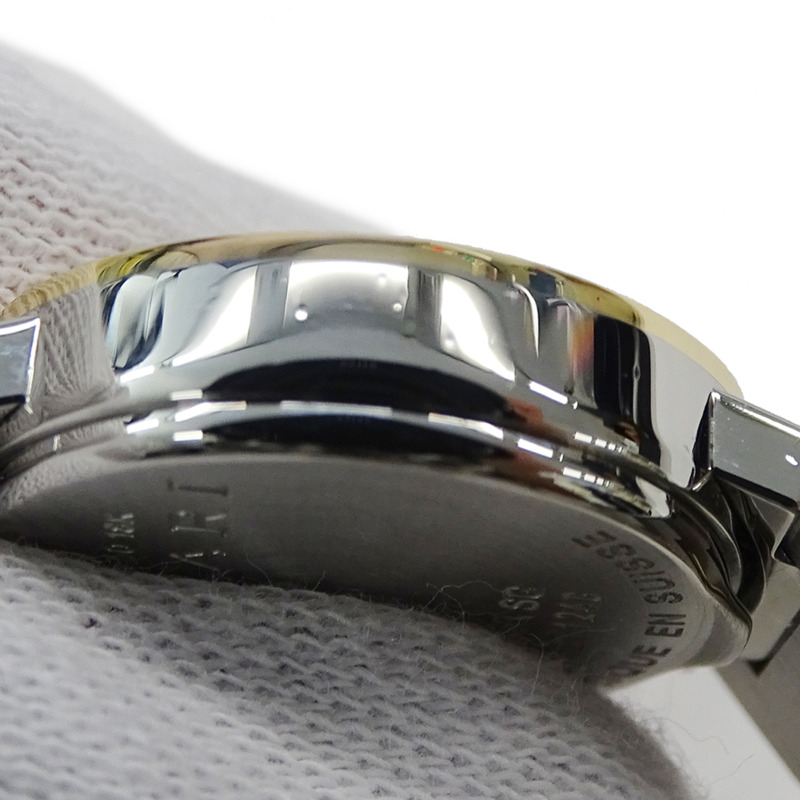 寶格麗女士腕錶，品牌：日期石英QZ不鏽鋼錶殼，金色和黃色BB23SG，拋光-10