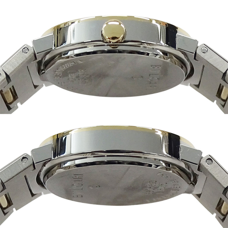 寶格麗女士腕錶，品牌：日期石英QZ不銹鋼SS鍍金YG BB26SGD，拋光-2