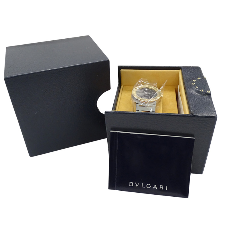 寶格麗女士腕錶，品牌：日期石英QZ不銹鋼SS鍍金YG BB26SGD，拋光-6