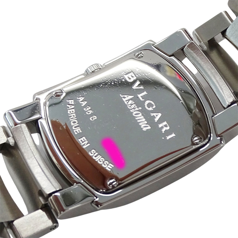 寶格麗女士 Assioma 鑽石石英腕錶，不鏽鋼材質，AA35S，銀白色，拋光-6