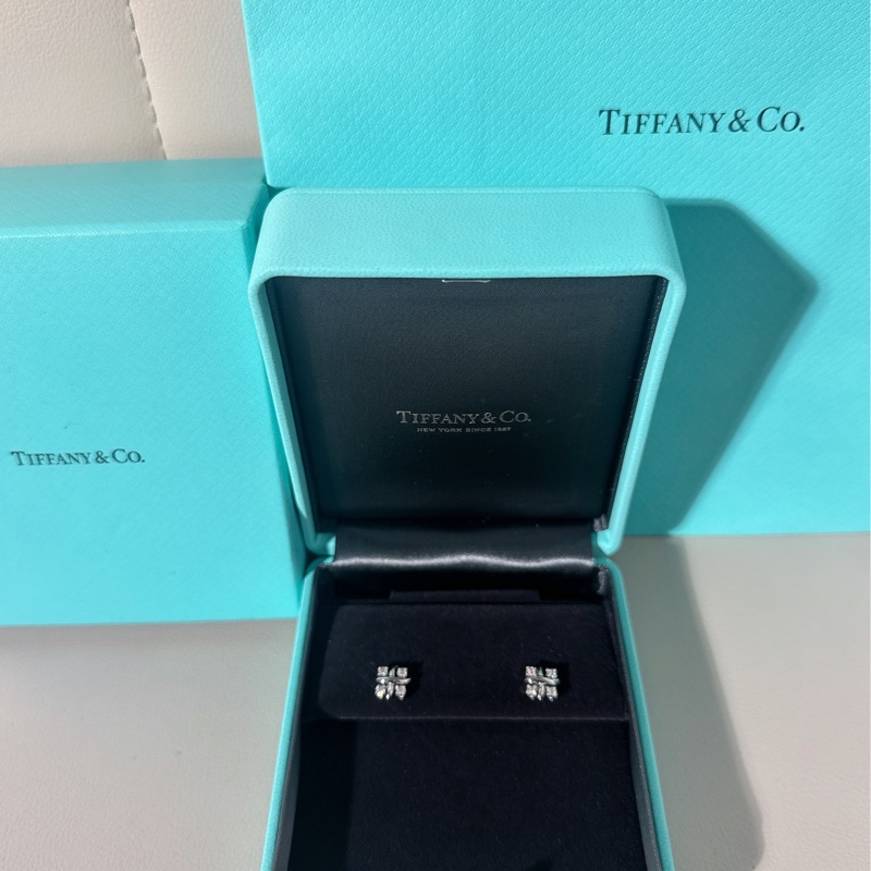 Tiffany蒂芙尼 十六石系列 lynn史隆伯杰鸟巢四钻耳钉-3