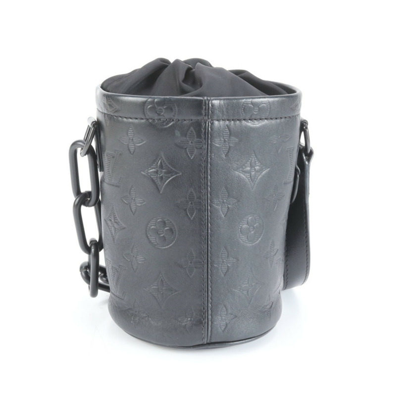 路易威登 Monogram Shadow Chalk Nano M44628 女士皮革單肩手提包-3