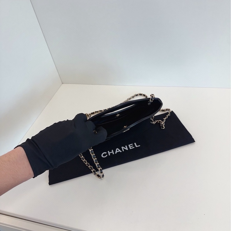 【閒置🆕帶膜】Chanel 24c黑金31bag mini 手提包 斜挎包 單肩包-5