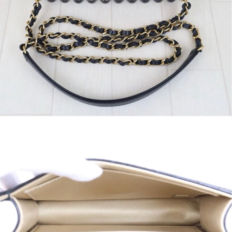 「JL精品代購」9新 Chanel 香奈兒透明珍珠logo包-8