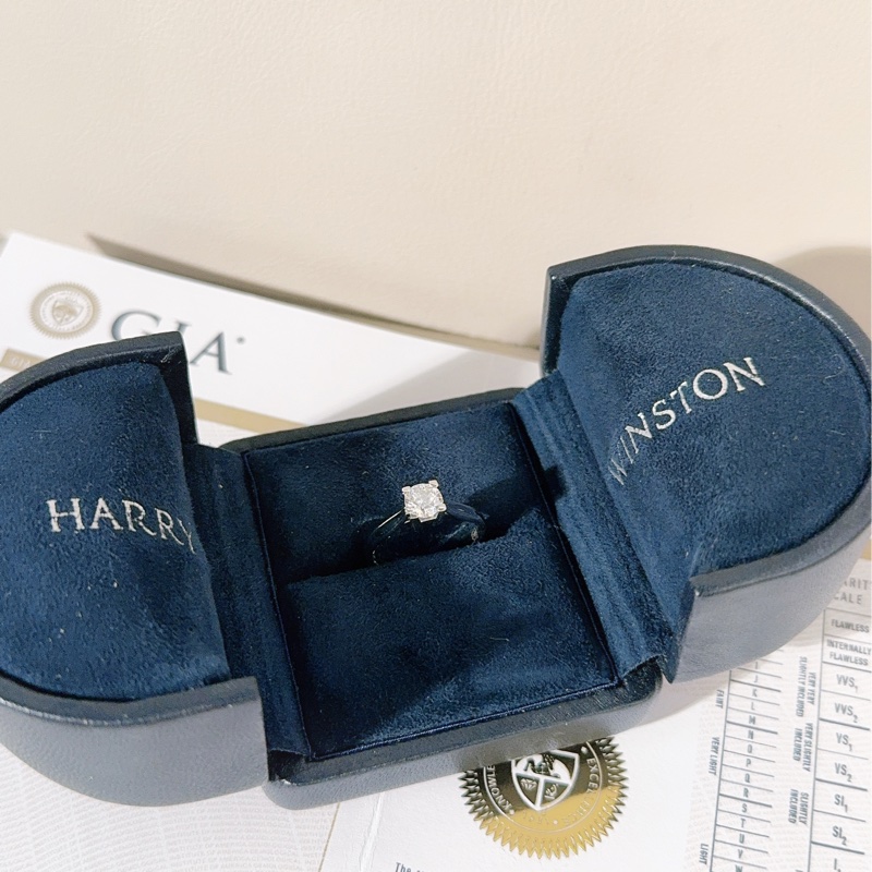 Harry Winston海瑞温斯顿经典四爪钻石戒指-1