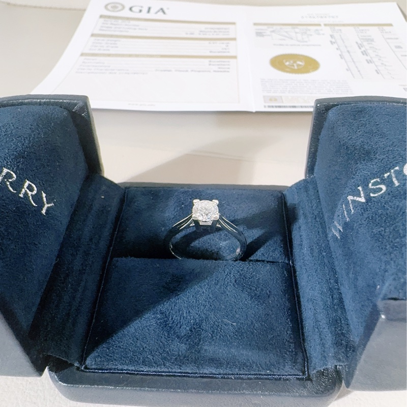 Harry Winston海瑞温斯顿经典四爪钻石戒指-2