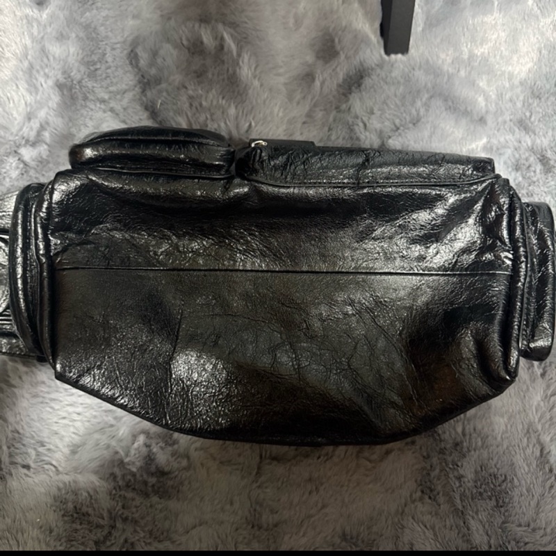 BALENCIAGA MEN'S SUPERBUSY SLING BAG SMALL IN BLACK-7