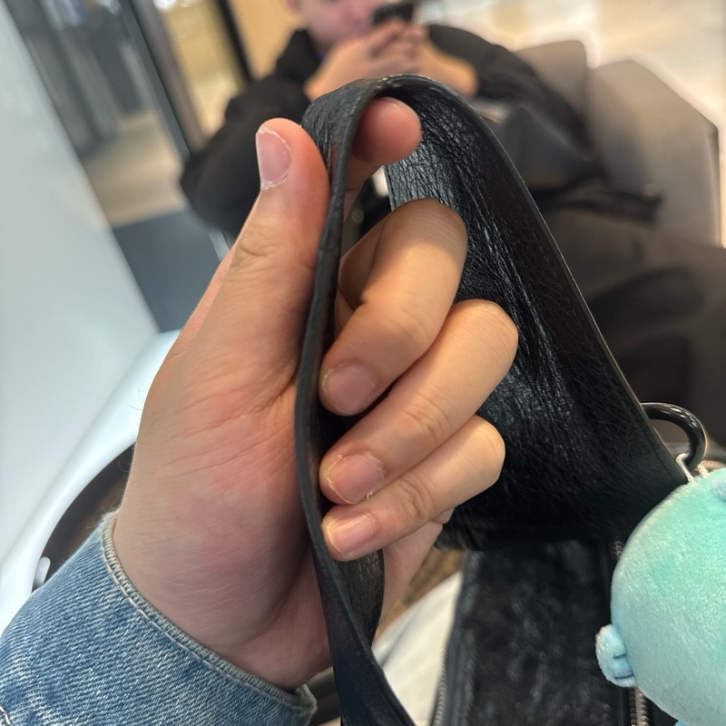 BALENCIAGA MEN'S SUPERBUSY SLING BAG SMALL IN BLACK-13