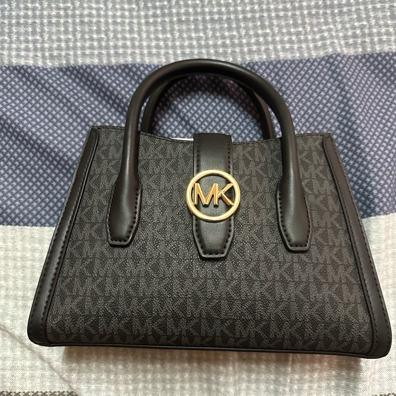 Michael Kors Gabby Small Top Zip Curve Satchel Crossbody Bag-7