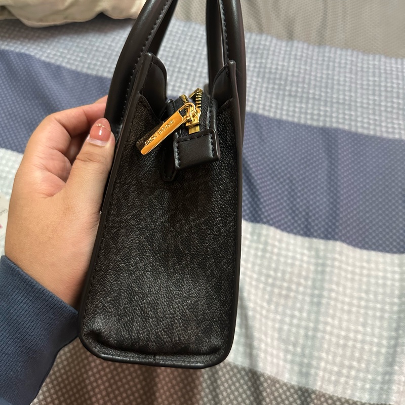 Michael Kors Gabby Small Top Zip Curve Satchel Crossbody Bag-13