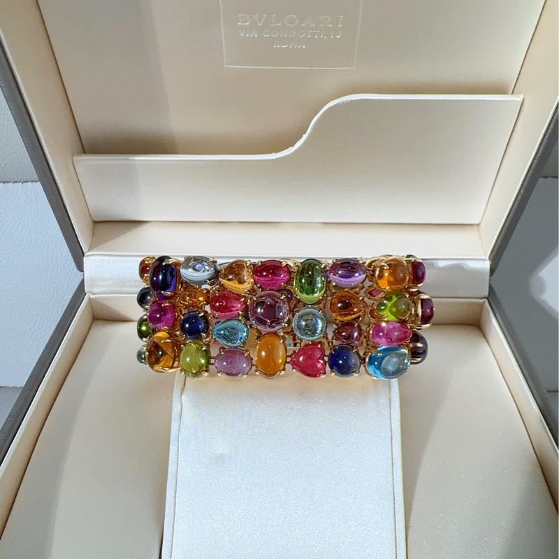 Bvlgari宝格丽 TAPATINO系列 高珠多彩宝手镯/手链-3