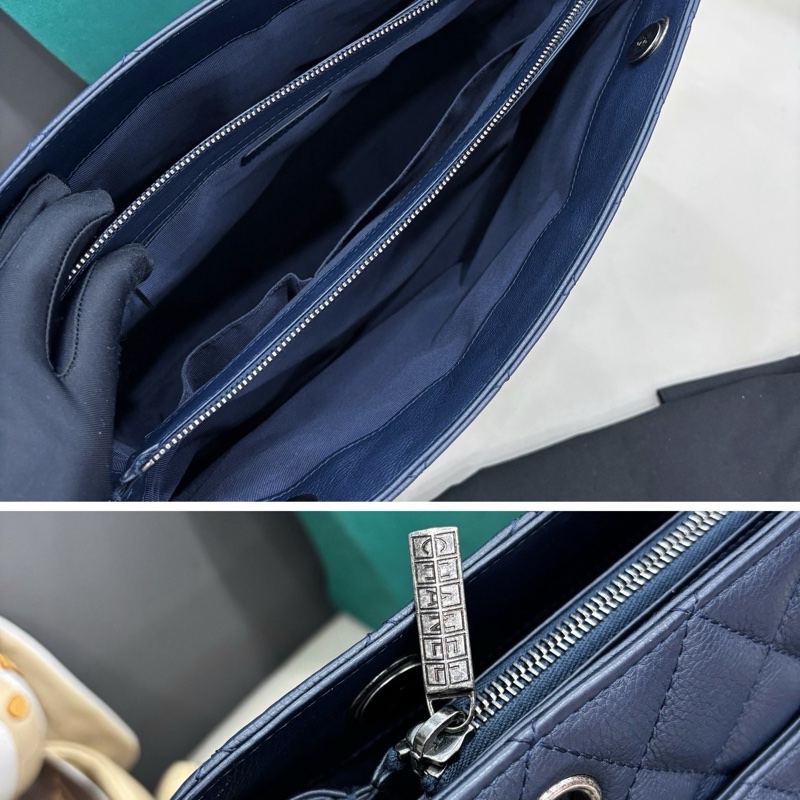 Chanel 深藍色tote單肩包-6