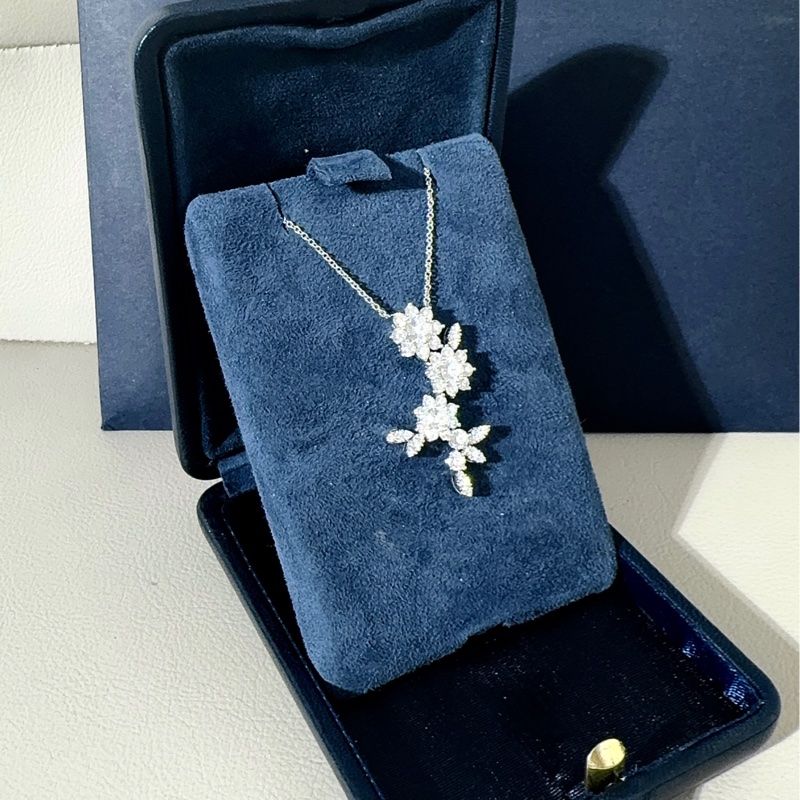 Harry Winston海瑞温斯顿 Sunflower系列 太阳花三蕊项链-2