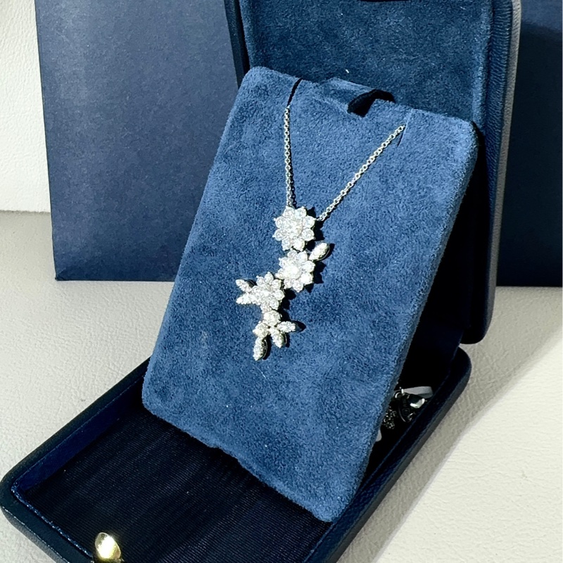 Harry Winston海瑞温斯顿 Sunflower系列 太阳花三蕊项链-3