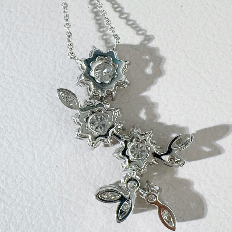 Harry Winston海瑞温斯顿 Sunflower系列 太阳花三蕊项链-5