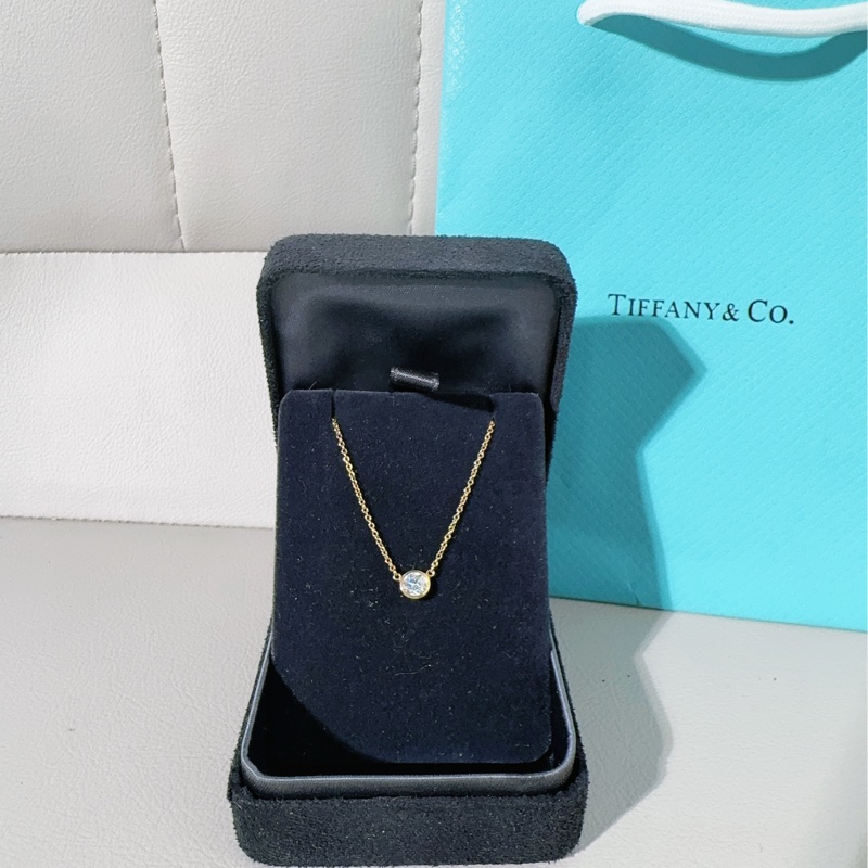 Tiffany蒂芙尼 elsa peretti系列 18k金泡泡钻单钻项链-0