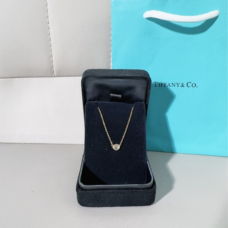 Tiffany蒂芙尼 elsa peretti系列 18k金泡泡钻单钻项链-1