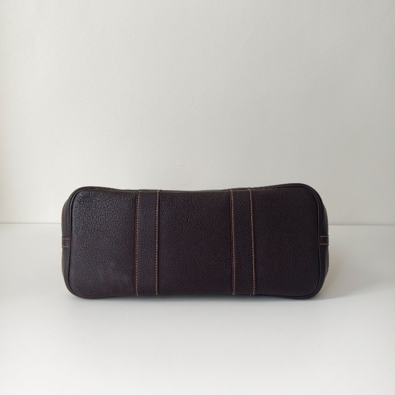 Hermes 愛馬仕 花園30 框m 黑白帆布包-5