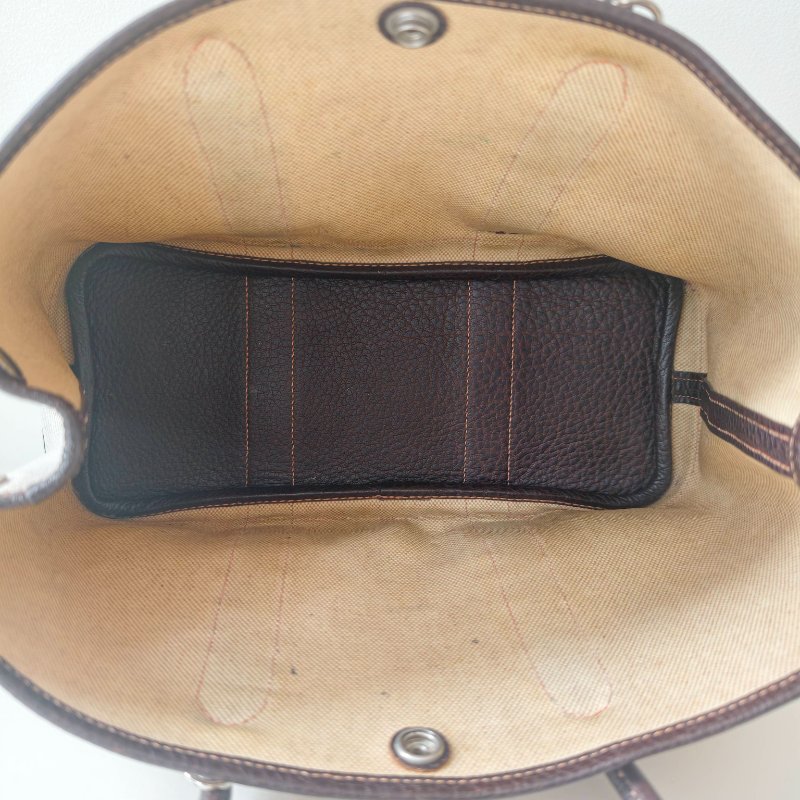 Hermes 愛馬仕 花園30 框m 黑白帆布包-6