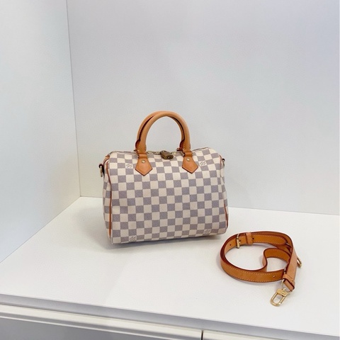 【97新🆕】LV speedy25枕頭包 Sp25肩帶款 手提包 斜挎包 單肩包
