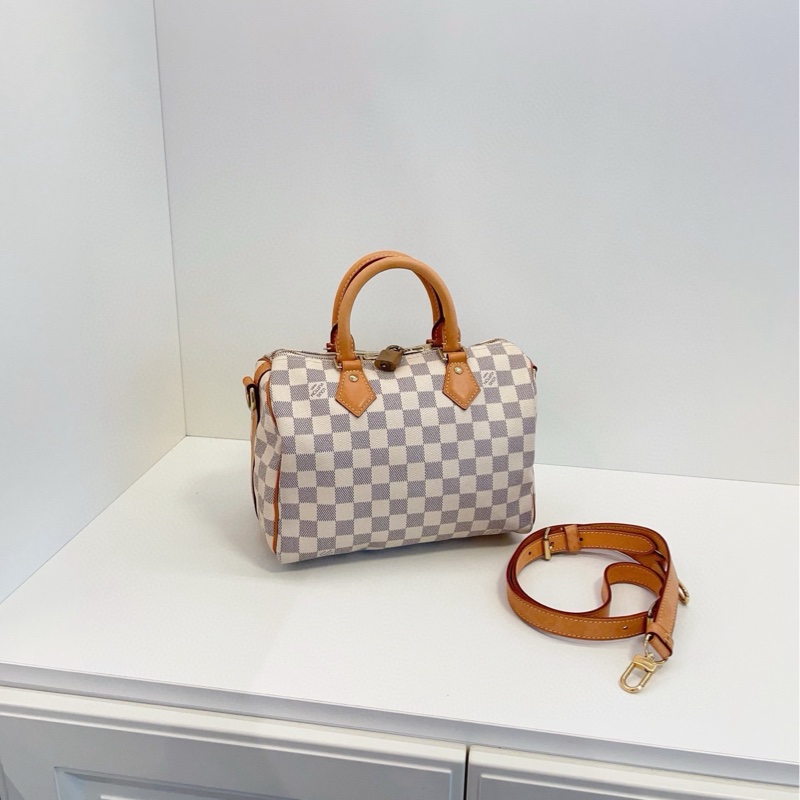 【97新🆕】LV speedy25枕頭包 Sp25肩帶款 手提包 斜挎包 單肩包-1