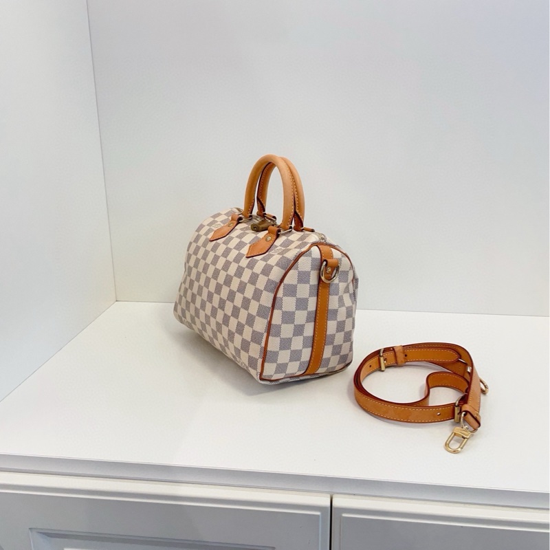 【97新🆕】LV speedy25枕頭包 Sp25肩帶款 手提包 斜挎包 單肩包-3