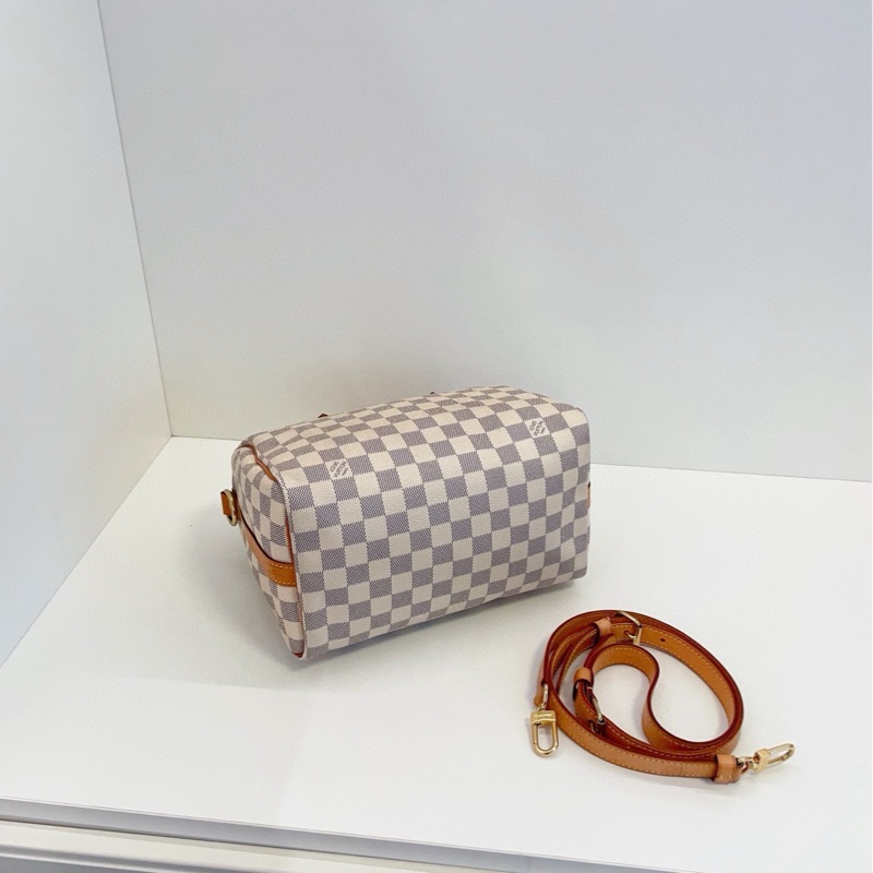 【97新🆕】LV speedy25枕頭包 Sp25肩帶款 手提包 斜挎包 單肩包-5