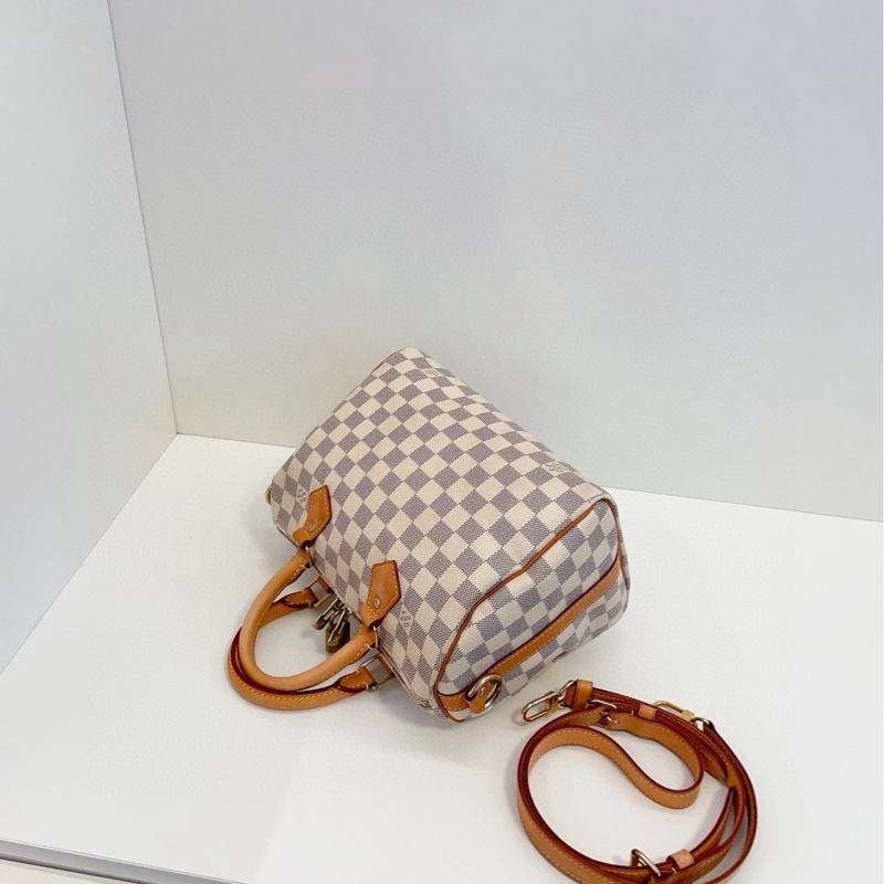 【97新🆕】LV speedy25枕頭包 Sp25肩帶款 手提包 斜挎包 單肩包-6