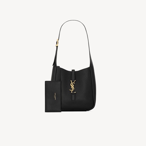 LE 5A7柔軟粒面皮革BABY hobo手袋 黑色 🔥官網缺貨款