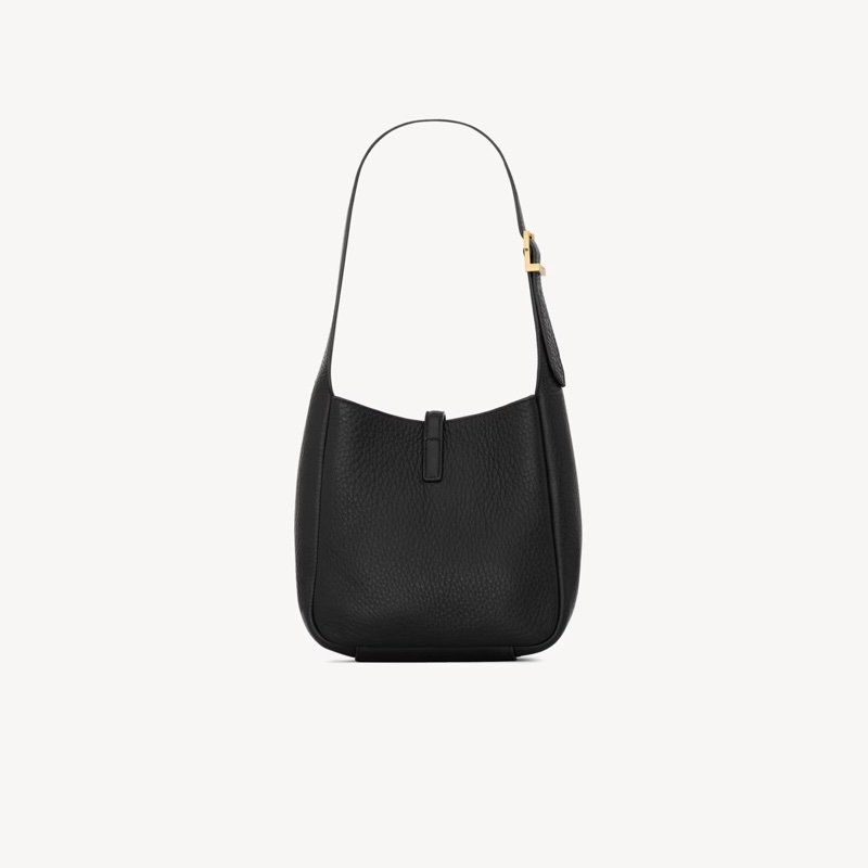 LE 5A7柔軟粒面皮革BABY hobo手袋 黑色 🔥官網缺貨款-6