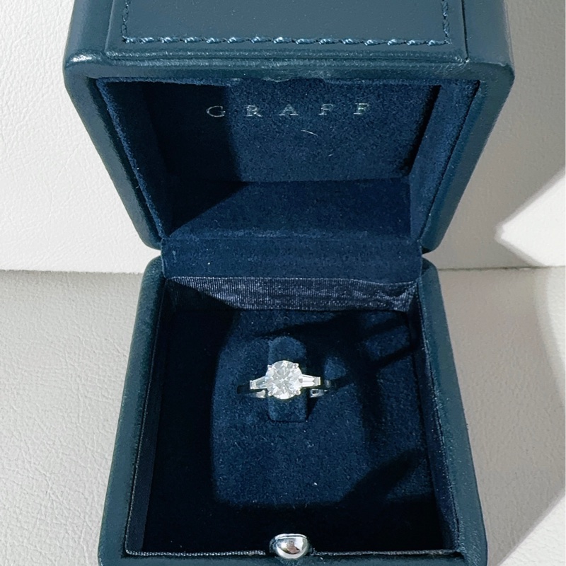 Graff格拉夫 promise系列 三石（三生三世）圆钻款钻石戒指-0