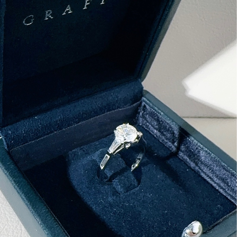 Graff格拉夫 promise系列 三石（三生三世）圆钻款钻石戒指-2