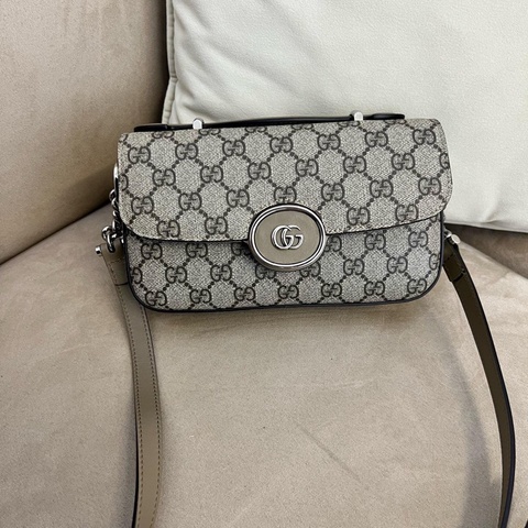 Gucci雙G單肩斜挎包