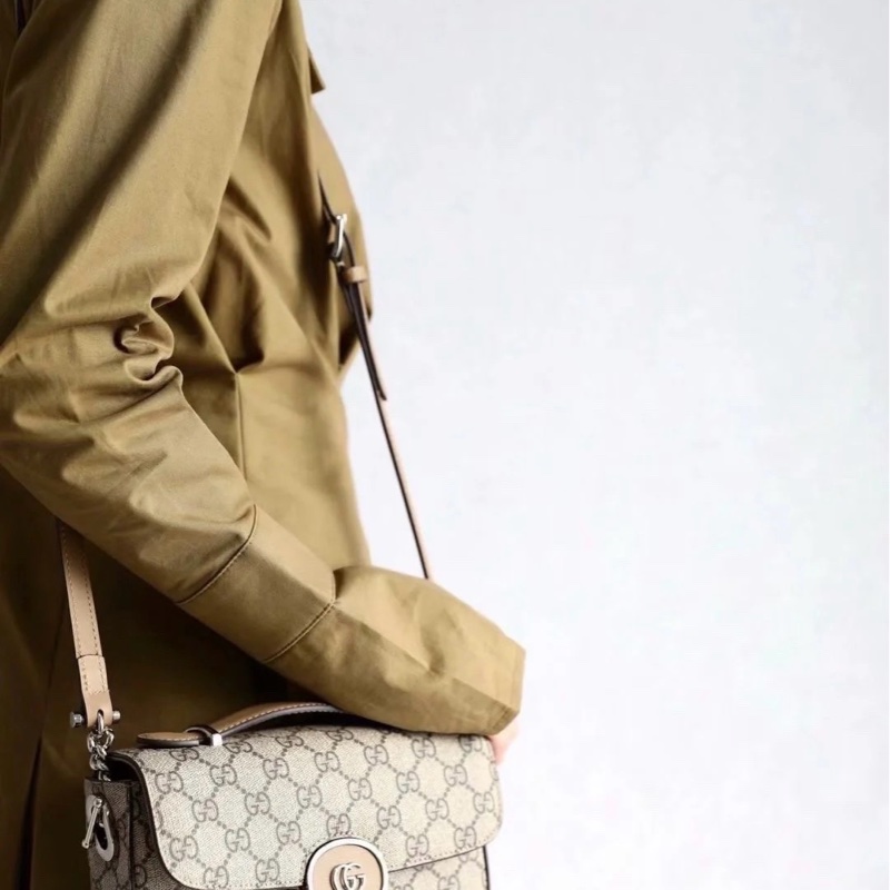 Gucci雙G單肩斜挎包-5
