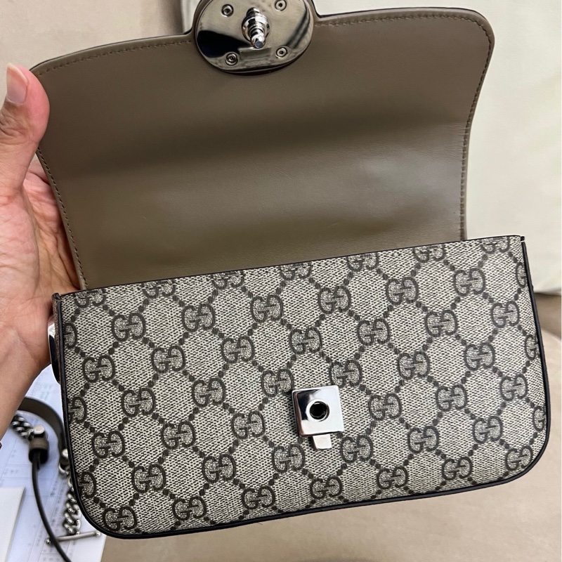 Gucci雙G單肩斜挎包-6