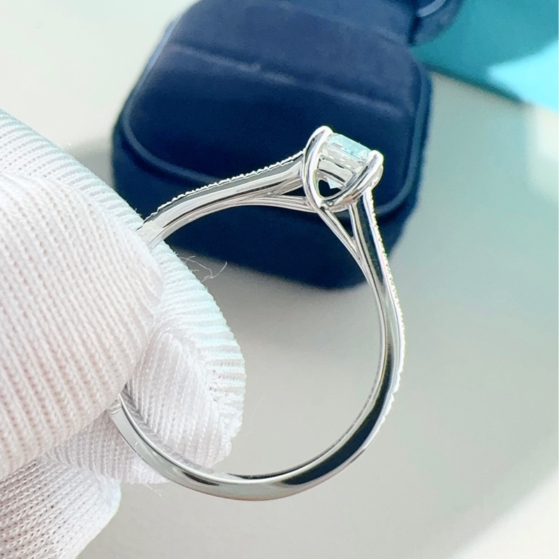 Tiffany蒂芙尼 高端Lucida系列 豪华镶嵌钻石戒指-5