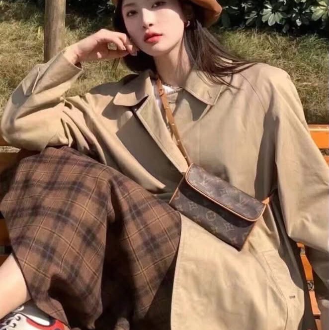 lv 經典老花 胸口包 腰包 斜背包-0