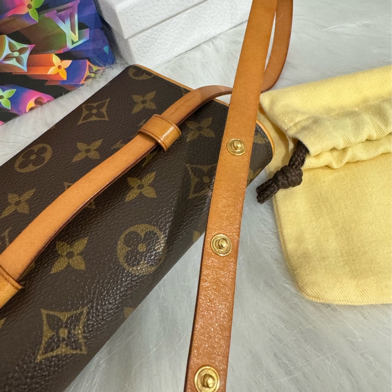 lv 經典老花 胸口包 腰包 斜背包-11